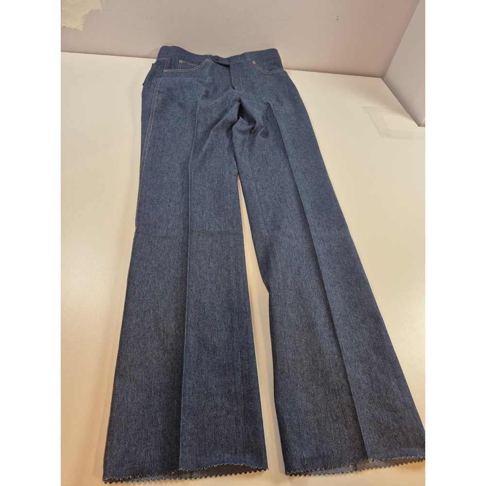 Vintage Sansabelt Sport Jeans Mens 33x36 Blue Straight Leg Denim Made USA 90s